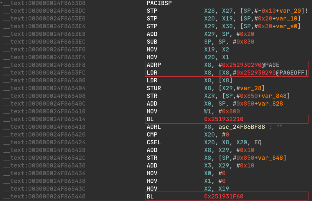 Calls & Memory Accesses Broken: before